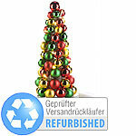 Britesta LED-beleuchtete Weihnachtsbaum-Pyramide, Versandrückläufer Britesta LED-Kugelpyramiden