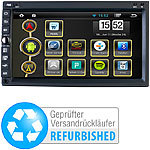 NavGear 2-DIN Android-Autoradio - GPS, WiFi, BT2, Miracast (Versandrückläufer) NavGear 2-DIN Festeinbau-Navi /-Autoradios