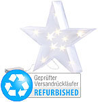 Lunartec Weihnachtsdeko "Stern" mit 10 LEDs (Versandrückläufer) Lunartec Weihnachtssterne mit Hologramm-Effekt
