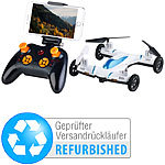 Simulus 2in1-Quadrocopter/Auto, Kamera, Fernsteuerung, WLAN(Versandrückläufer) Simulus 2in1-Quadrocopter und Fahrzeuge
