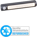 Luminea Batterie-LED-Schrankleuchte, PIR- & Lichtsensor, Versandrückläufer Luminea 