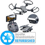 Simulus Faltbarer GPS-Quadrocopter mit HD-Kamera (Versandrückläufer) Simulus Faltbare GPS-WLAN-Quadrocopter mit HD-Kamera