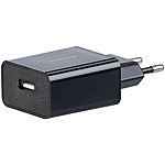 PEARL USB-Netzteil für Smartphone, E-Book-Reader u.v.m., 2 A / 10 W, schwarz PEARL USB-Netzteile für Steckdose