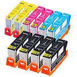 iColor 10er-ColorPack für HP (ersetzt No.364XL), BK/C/M/Y iColor Kompatible Druckerpatronen für HP Tintenstrahldrucker