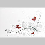 Your Design Laptopfolie mit weißen Blumendesign, 25,5x38cm Your Design Laptopfolien