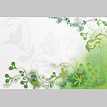 Your Design Laptopfolie mit grünen Blumendesign, 25,5x38cm Your Design Laptopfolien