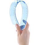 PEARL Biegsames & bruchfestes Lineal, 30 cm, blau PEARL Lineale