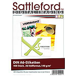 Sattleford 400 Etiketten A6 105x148 mm für Laser/Inkjet Sattleford Drucker-Etiketten
