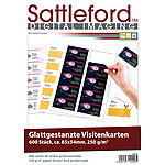Sattleford 600 Business-Visitenkarten mit glatten Kanten, 250g/m² Sattleford Vorgestanzte Visitenkarten