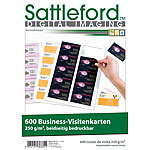 Sattleford 600 Business-Visitenkarten 86 x 54 mm, beidseitig bedruckbar, 250 g/m² Sattleford Vorgestanzte Visitenkarten