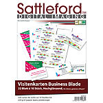 Sattleford 320 Visitenkarten Glossy Inkjet 230 g/m² Sattleford Vorgestanzte Visitenkarten