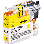 iColor Tinten-Patrone für Brother-Drucker (ersetzt LC-123Y), yellow (gelb) iColor Kompatible Druckerpatronen für Brother-Tintenstrahldrucker