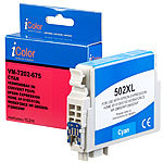 iColor Tintenpatrone für Epson-Drucker (ersetzt C13T02W24010), cyan (blau) iColor