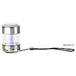 auvisio Mobiler Lautsprecher mit Bluetooth, LED RGB-Lichteffekten, 3 W auvisio Mini-Reiselautsprecher mit Bluetooth