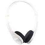 auvisio Bluetooth-Headset BH-30w, Multipoint, weiß auvisio On-Ear-Headsets mit Bluetooth