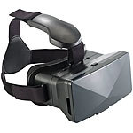 auvisio Virtual-Reality-Brille VRB70.3D mit Magnetschalter, großer Blickwinkel auvisio Virtual-Reality-Brillen für Smartphones