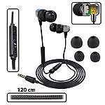 PEARL Premium-In-Ear-Headset mit Fernbedienung und patentiertem Soundsystem PEARL In-Ear-Stero-Headsets
