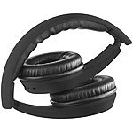 PEARL Faltbares On-Ear-Headset mit Bluetooth 4.0 und Audio-Eingang, schwarz PEARL Faltbare On-Ear-Headsets mit Bluetooth
