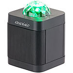 auvisio Lautsprecher mit Bluetooth 4.0 & 3-farbigem Disco-Lichteffekt, 10 Watt auvisio