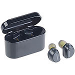 auvisio True Wireless In-Ear-Headset Versandrückläufer auvisio Kabelloses In-Ear-Stereo-Headsets mit Bluetooth, Lade-Etui und Sprach-Assistent