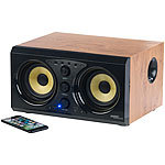 auvisio 2.0-Soundsystem im Holzgehäuse, Bluetooth 3.0, Musik-Player, 60 Watt auvisio