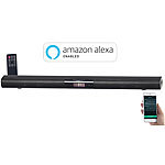 auvisio Aktive WLAN-Multiroom-Soundbar, Bluetooth, komp. zu Amazon Alexa, 80 W auvisio WLAN-Multiroom-Soundbars mit Alexa Voice Service