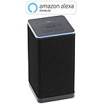 auvisio WLAN-Multiroom-Stereo-Lautsprecher mit Amazon Alexa und Akku, 20 Watt auvisio WLAN-Multiroom-Lautsprecher mit Alexa Voice Service