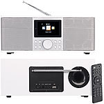 VR-Radio Stereo-Internetradio mit DAB+, FM, Bluetooth & Wecker, 32 Watt, weiß VR-Radio Stereo-DAB- & Internetradios