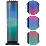 auvisio Mobiler Lautsprecher, Bluetooth, 36 LEDs, Freisprecher, Akku, 12 Watt auvisio LED-Lautsprecher mit Bluetooth