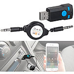 auvisio Audio-Receiver mit MP3-Player & Freisprecher, Bluetooth 4.2, AUX-Out auvisio Audio-Receiver mit Bluetooth, MP3-Player & Freisprecher
