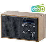 VR-Radio Digitales DAB+/FM-Radio mit Wecker, LCD-Display, Holz-Gehäuse, 4 Watt VR-Radio Digitale DAB+/FM-Radios mit Wecker
