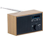 VR-Radio Digitales DAB+/FM-Radio mit Wecker, LCD-Display, Holz-Gehäuse, 4 Watt VR-Radio Digitale DAB+/FM-Radios mit Wecker