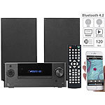auvisio Mini-HiFi-System mit DVD-/CD-/Media-Player (Versandrückläufer) auvisio Mini-Stereo-Anlagen mit DVD-/CD-/Media-Player, Bluetooth & Radios