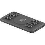 revolt Qi-kompatible Slim-USB-Powerbank, 5.000 mAh, bis 2,1 A, 10,5 Watt revolt 2in1-USB-Powerbanks mit Qi-kompatibler Ladefunktionen