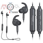 auvisio ANC Stereo-In-Ear-Headset, Bluetooth aptX, Geräusch-Unterdrückung 25dB auvisio In-Ear-Stereo-Headsets mit Bluetooth und Noise Cancelling