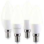 Luminea 8er-Set LED-Kerzen E14, C37, 3 W (ersetzt 30 W), 240 lm, warmweiß Luminea LED-Kerzen E14 (warmweiß)