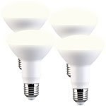 Luminea 4er-Set LED-Reflektoren R80, E27 11 W (ersetzt 120 W) 1050 lm warmweiß Luminea
