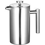 Rosenstein & Söhne Thermo-Kaffeebereiter, French-Press, Edelstahl, doppelwandig, 1 Liter Rosenstein & Söhne Isolierflaschen