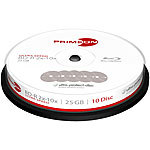 PRIMEON BD-R, 25GB, 2x10x Ultra Speed, kratzfest, 10er-Box PRIMEON Blu-Ray-Rohlinge