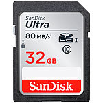 SanDisk 32GB Ultra SDHC Class 10, UHS U1, 80MB/s SanDisk SD-Speicherkarten (SDHC)