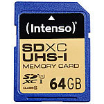 Intenso 64 GB Speicherkarte SDHC SD Class 10 UHS-I Intenso SD-Speicherkarte UHS U3