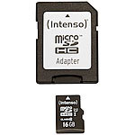 Intenso Premium microSDHC-Speicherkarte 16 GB, Class 10 / UHS-I Intenso microSDHC-Speicherkarten