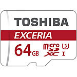 Toshiba Exceria microSDXC-Speicherkarte M302, 64 GB, Class 10 / UHS U3 Toshiba microSDXC-Speicherkarten