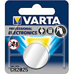 Varta Lithium-Knopfzelle Typ CR2025, 3 Volt, 170 mAh Varta Lithium-Knopfzellen Typ CR2025