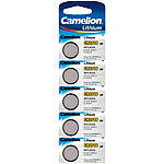 Camelion 5er-Blister Lithium-Knopfzellen Typ CR2016, 3 Volt, 75 mAh Camelion Lithium-Knopfzellen Typ CR2016