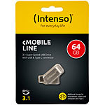Intenso USB-Stick cMobile Line 64 GB, USB Typ A, Typ C und USB OTG Intenso