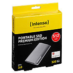 Intenso externe SSD, 512 GB, 1,8", USB 3.0, Aluminium Premium Edition Intenso Externe SSD-Festplatten
