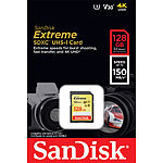 SanDisk Extreme SDXC-Speicherkarte 128 GB, UHS-I Class 3 (U3) / V30, 150 MB/s SanDisk SD-Speicherkarte UHS U3