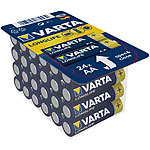 Varta Longlife Alkaline-Batterien Typ AA / Mignon, 1,5 V, 24er-Set Varta Alkaline Batterien Mignon AA