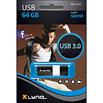 Xlyne USB-3.0-Stick "Wave" mit 64 GB, bis 60 MB/s lesen, 20 MB/s schreiben Xlyne USB-3.0-Speichersticks